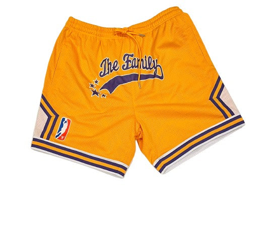 The Family sports font Basketball Shorts click for more color options