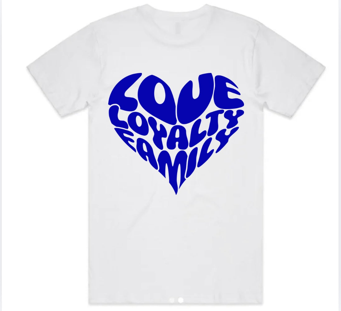 Love Loyalty Family T-Shirt - Royal Blue