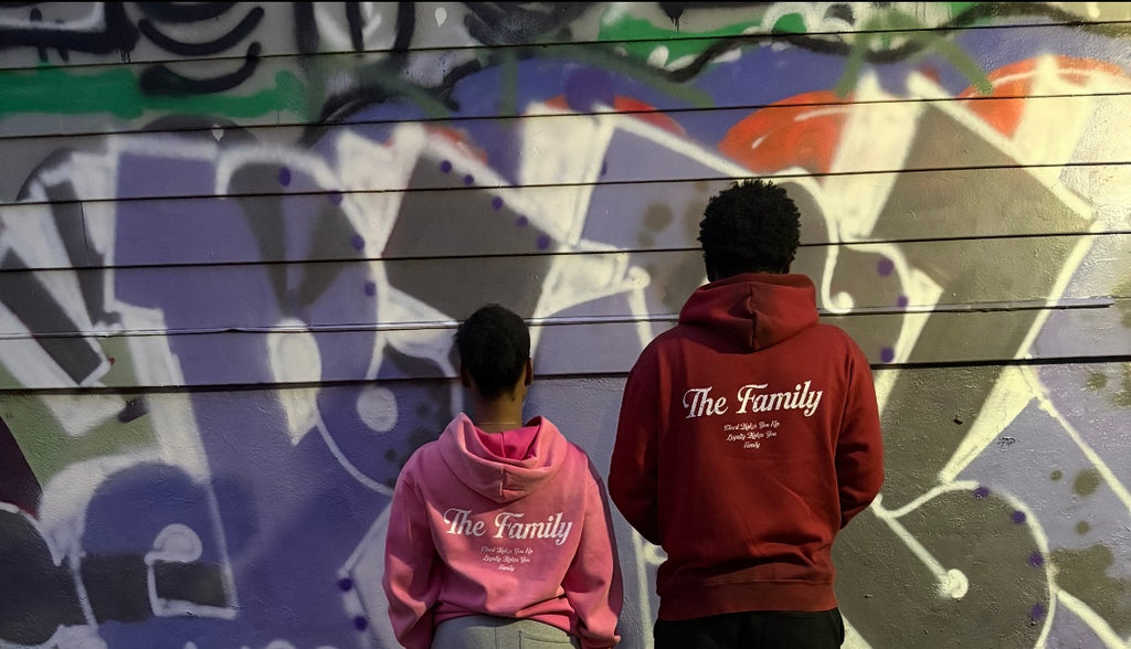 The Family Sunfaded Carmine Rose Hoodie - Unique Vintage Wash