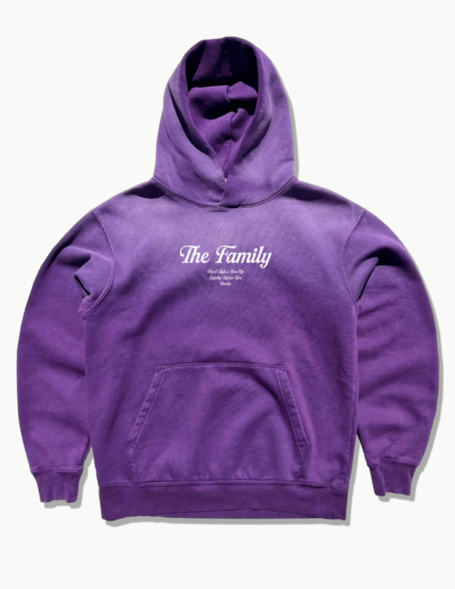 The Family Sunfaded Wolfsbane Hoodie - Unique Vintage Wash