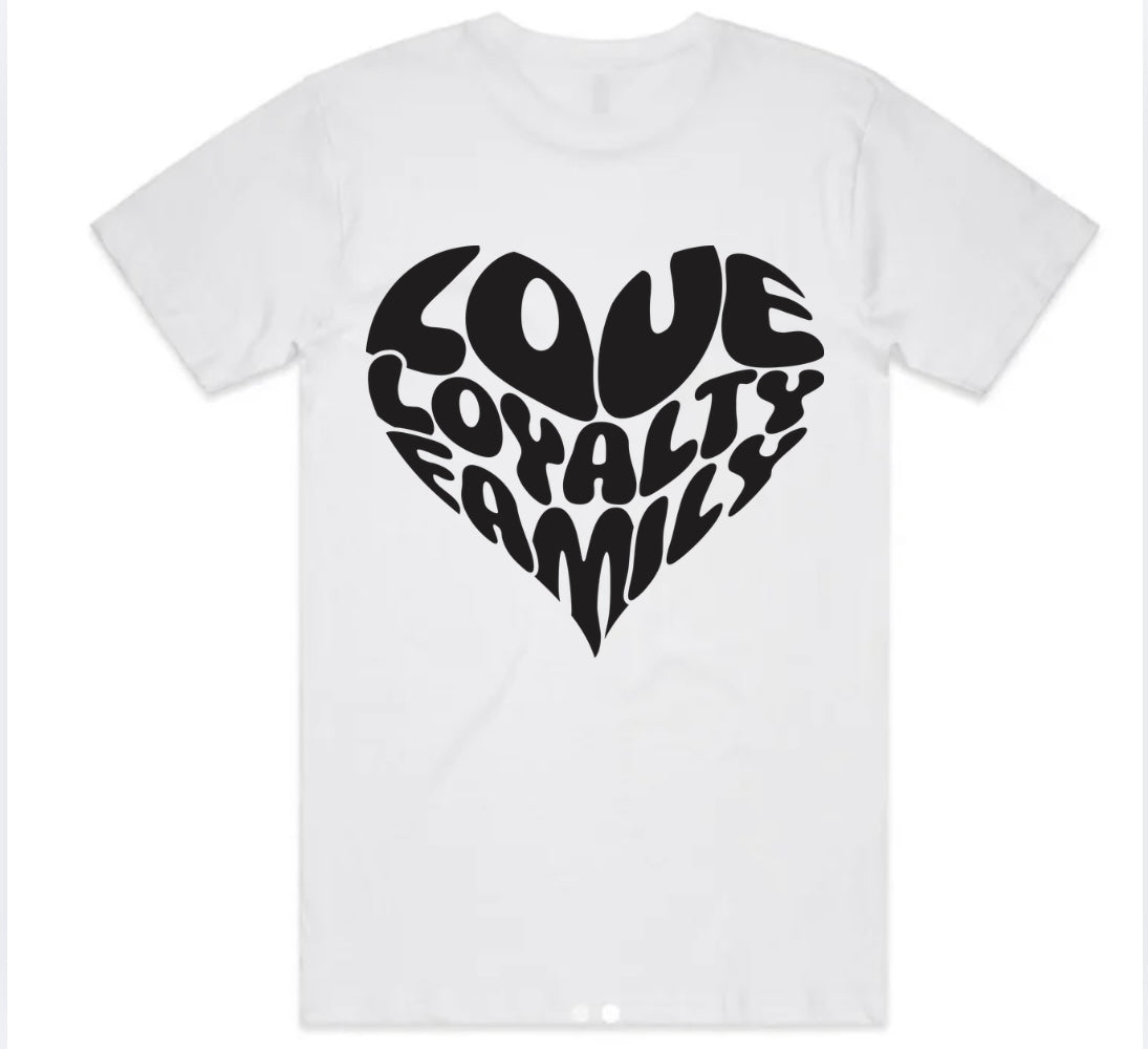 Love Loyalty Family T-Shirt - Black