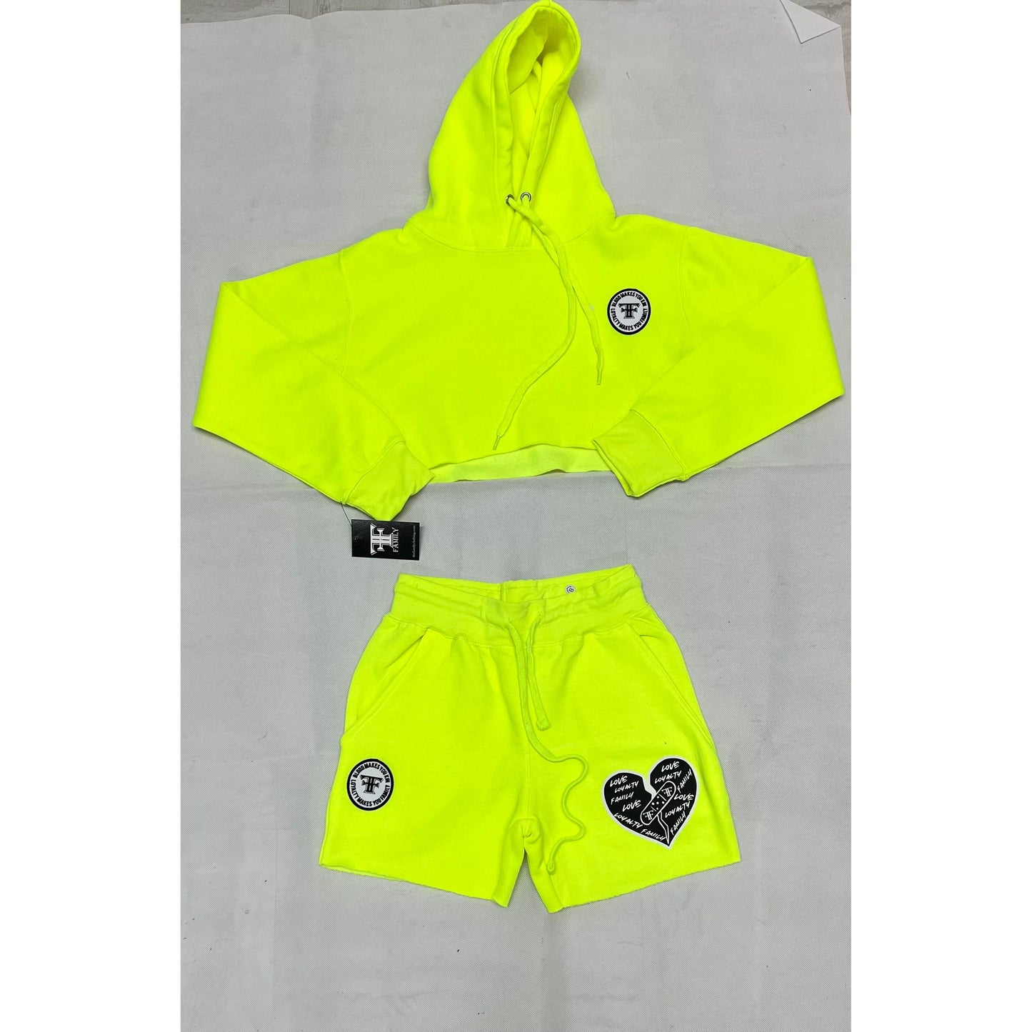 Women’s crop top hoodie set